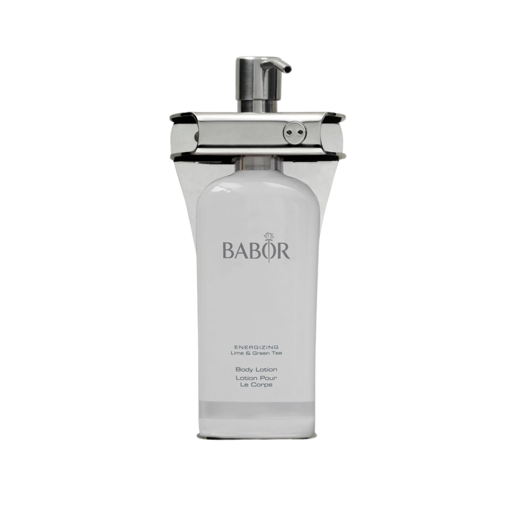 Aquamenities Single Amenity Station Fixture with Babor Shower Bottles