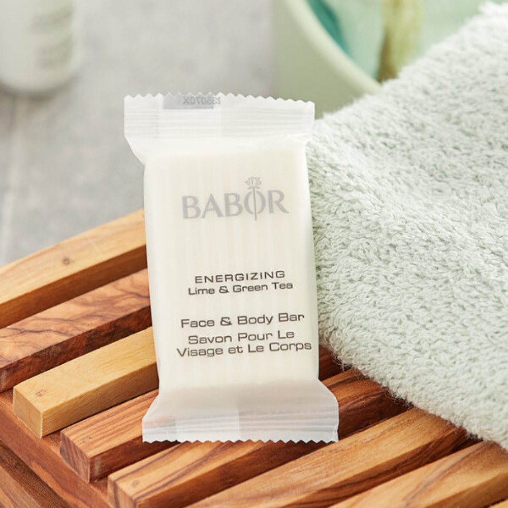 Babor 1 oz Lime & Green Tea Face & Body Soap Bar - 288/Case