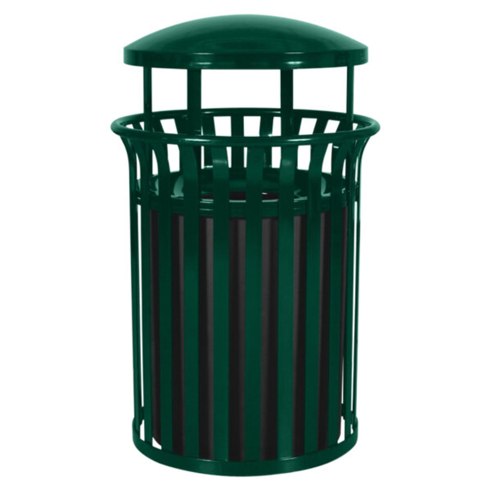Streetscape Collection 37 Gallon Outdoor Trash Can