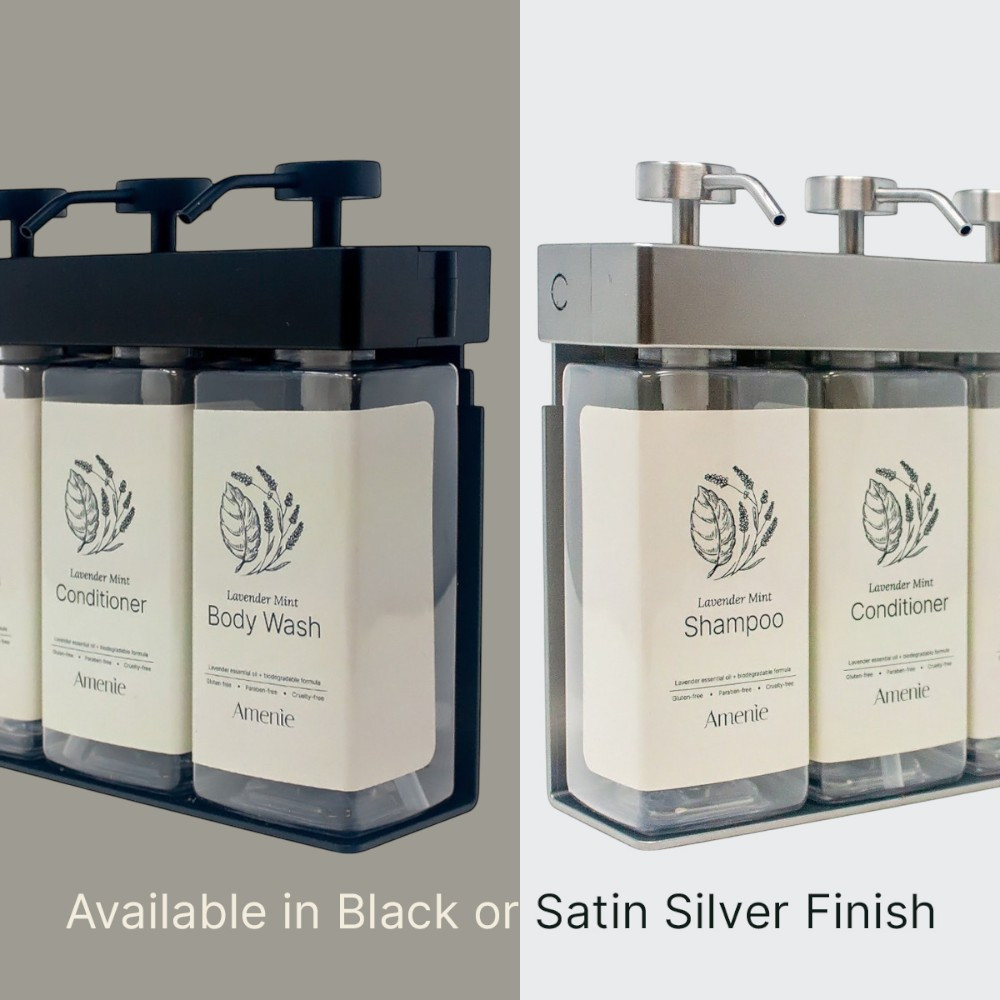 Lavender Mint SOLera 3-Chamber Rectangle Dispenser | Amenie