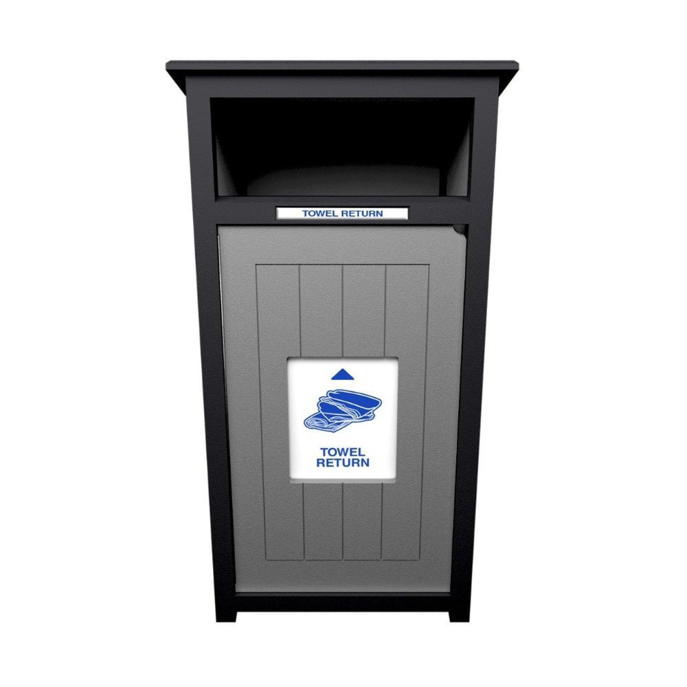 Large Capacity Commercial Grade Towel Return Can for Hospitality Use