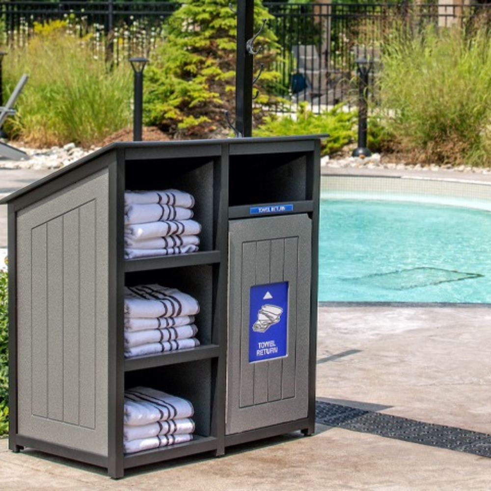 Stylish Towel Return Bin For Hotels and Gyms