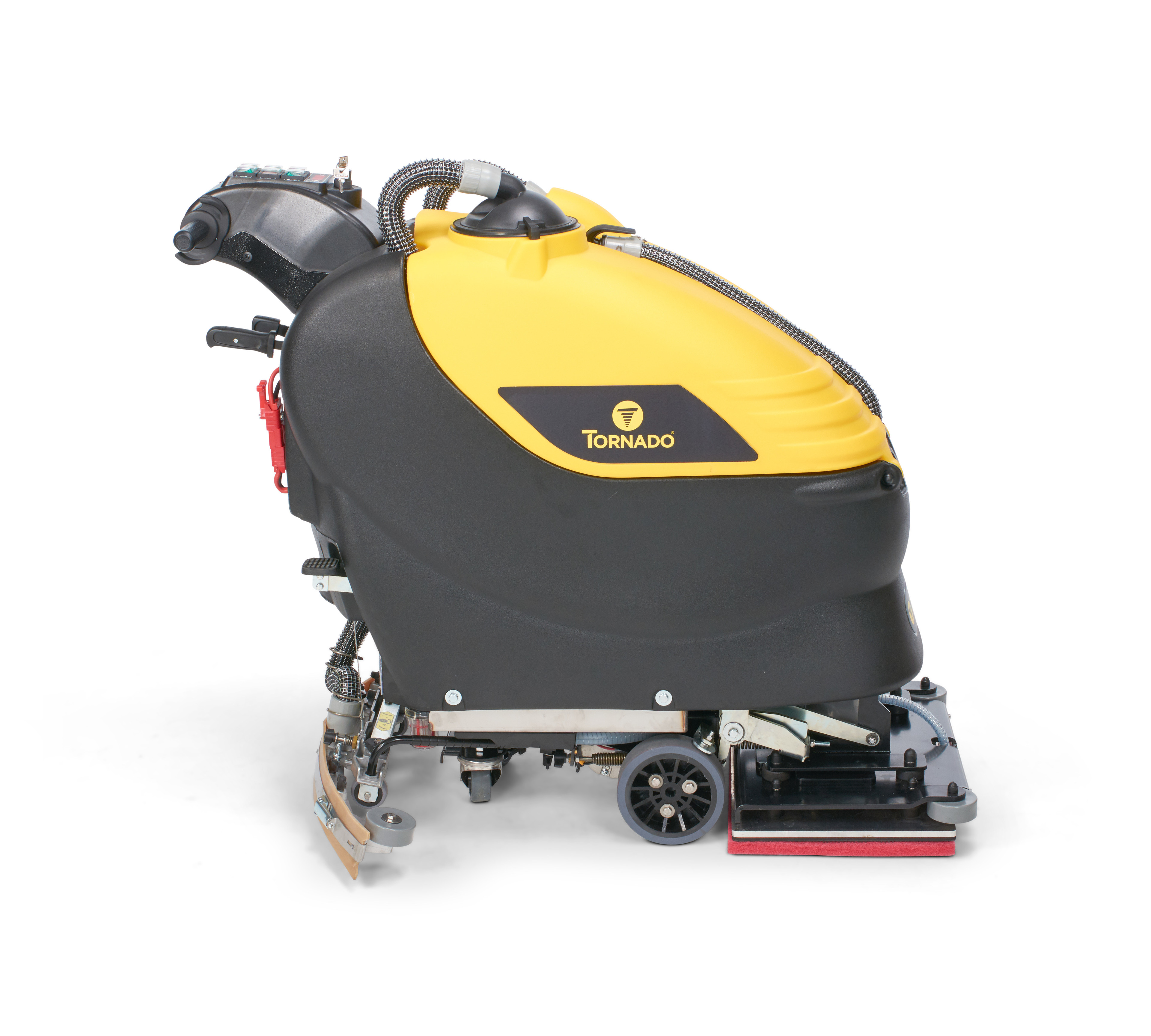orbital floor scrubber cleaning commercial floor