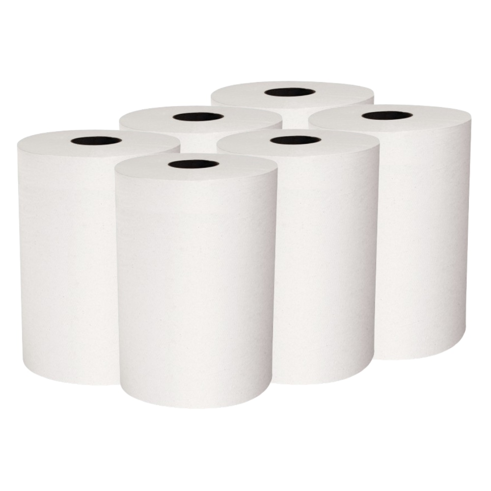 6 Scott Slimroll Recycled Towel Rolls, 3,480 ft Total for Busy Guest Areas