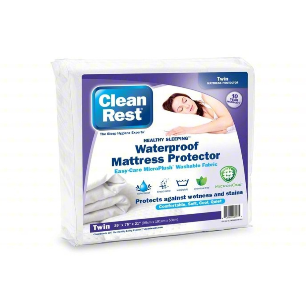 waterproof fitted mattress protector white
