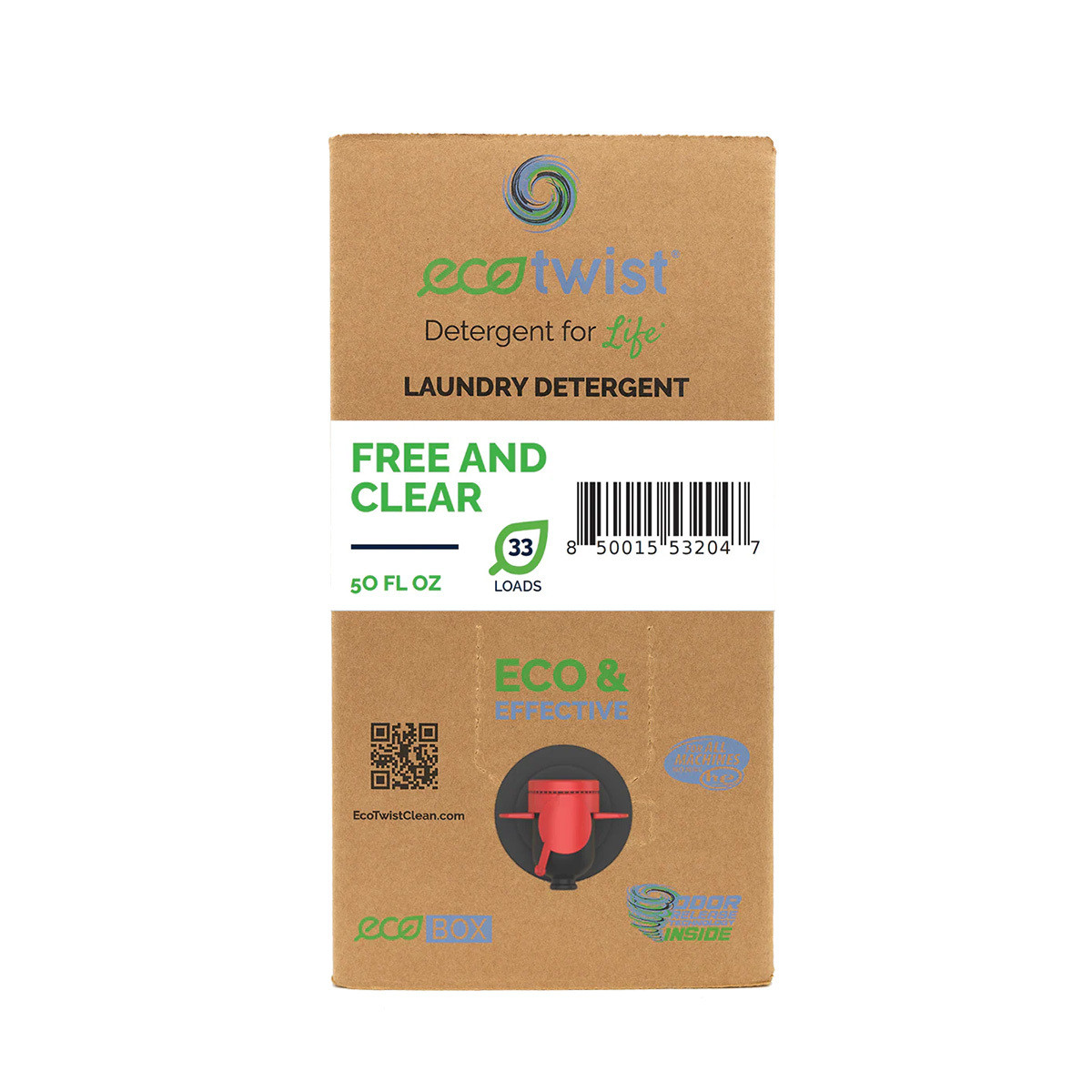 Fragrance-free hypoallergenic laundry detergent