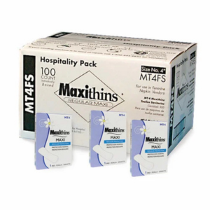 Maxithins vended maxi pads with moisture-proof backing