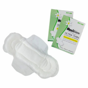 Ultra thin maxi pads with wings in bulk packaging