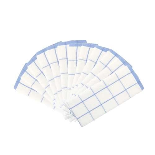 100% cotton kitchen towels with 15 by 25 inch dimensions
