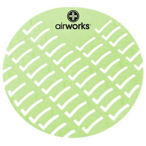 Herbal mint scented AirWorks urinal screen with VOC-compliant formula