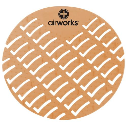 AirWorks commercial-grade urinal screen with cinnamon scent for high-traffic restrooms