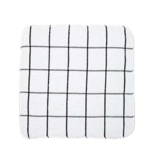 Hand towels for kitchen with windowpane weave texture