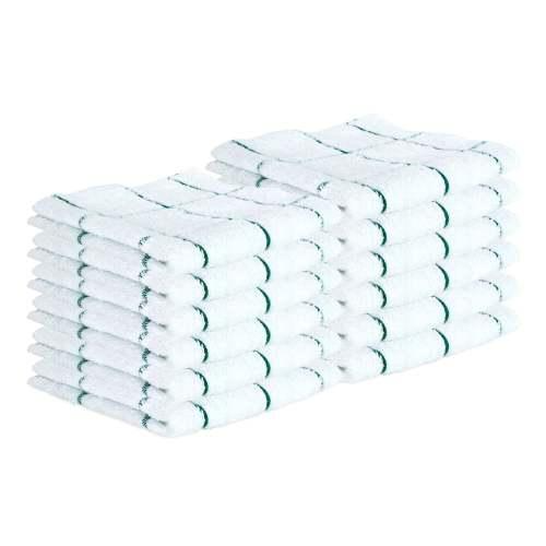 Machine washable cotton dish cloths for restaurants