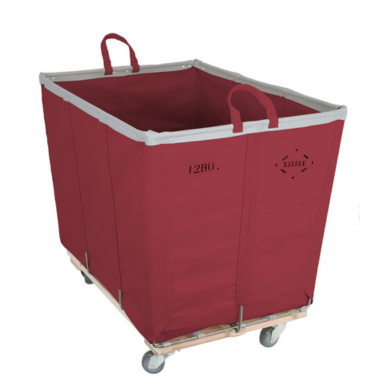 steele canvas red heavy-duty laundry cart