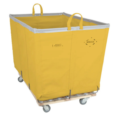 steele canvas yellow industrial laundry cart