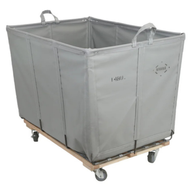 steele canvas grey industrial laundry cart