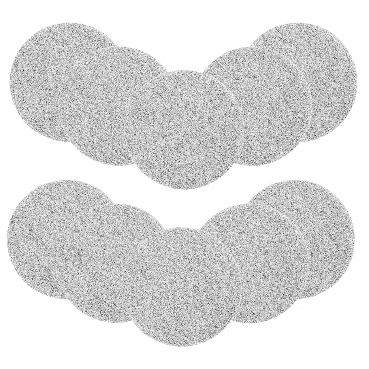 10/case MotorScrubber white floor buffing pads produce polished shine on hard floors