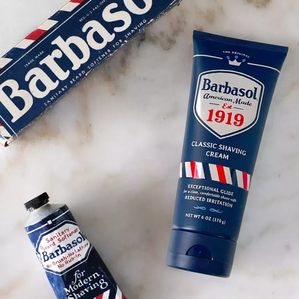Barbasol 1919 shave cream for precision beard grooming