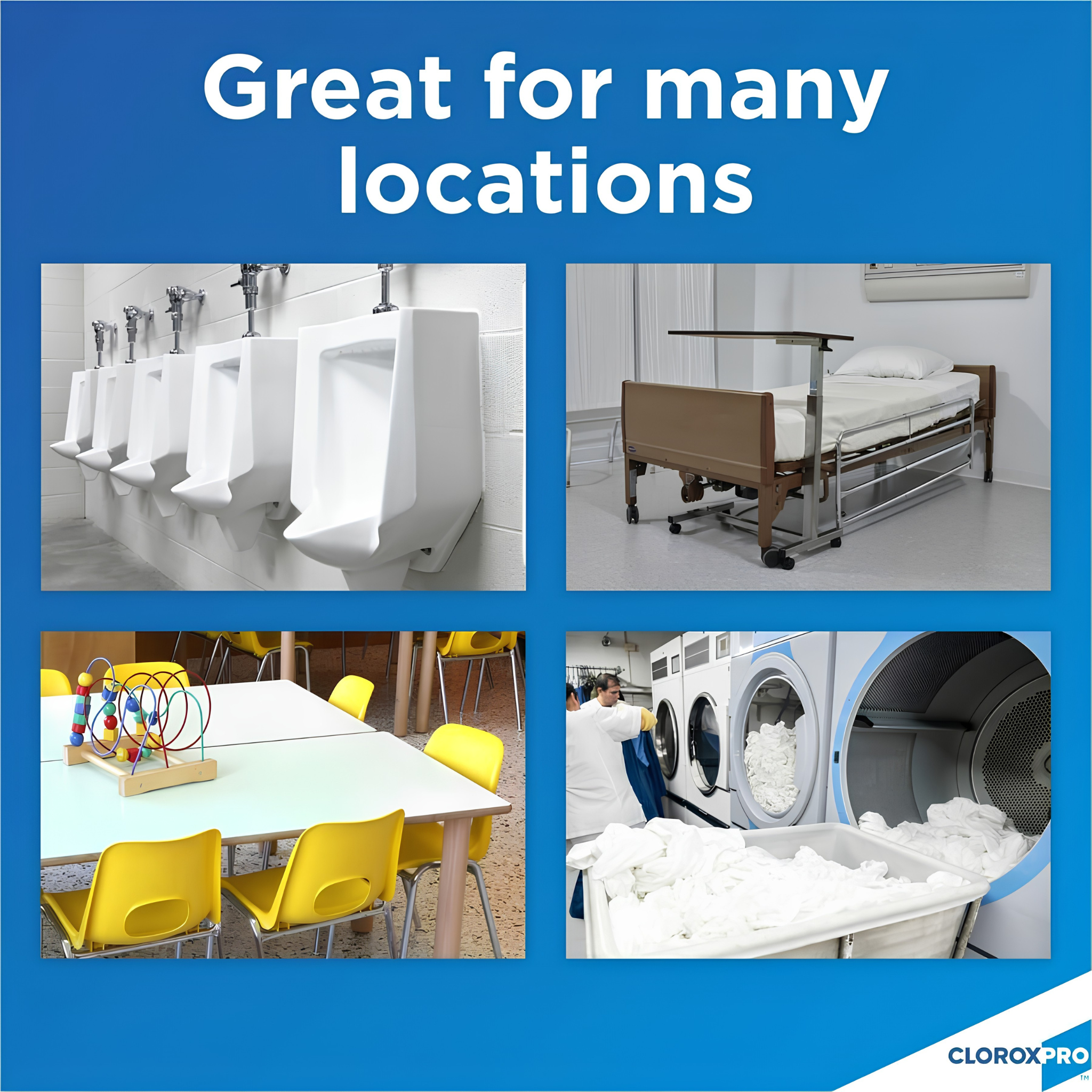 CloroxPro commercial urine odor remover for restrooms, healthcare, daycare and laundry