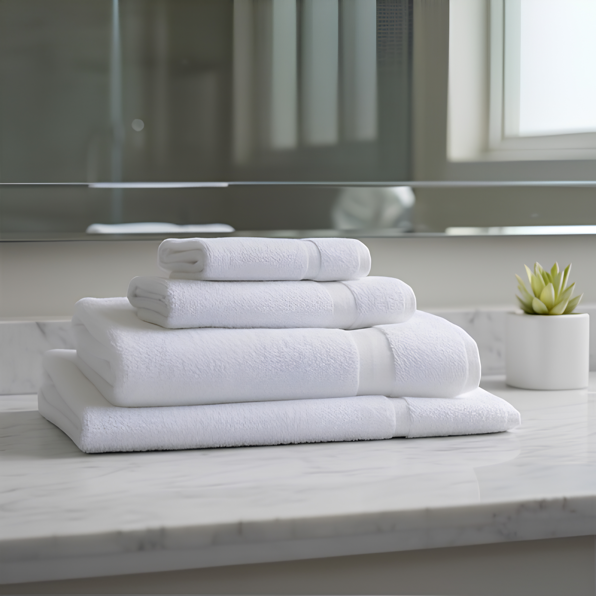 1888 Mills Dependability white hand towels for fitness and locker room linen programs