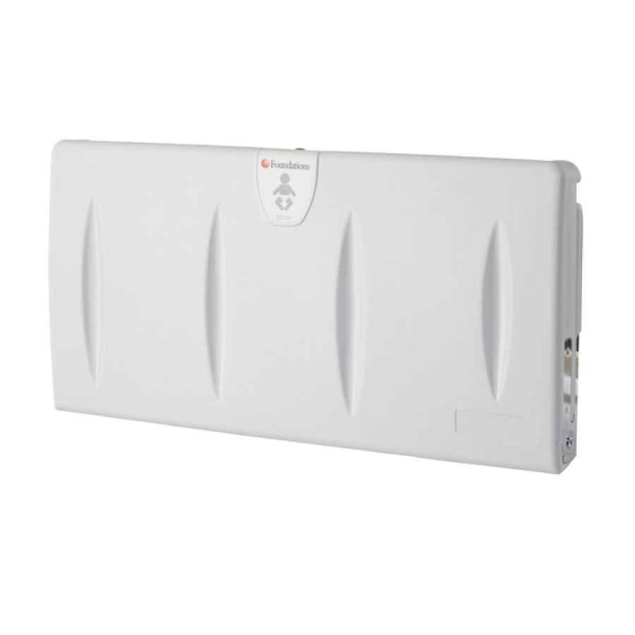 Foundations Horizontal Diaper Changing Station, White, 100-EH-BP