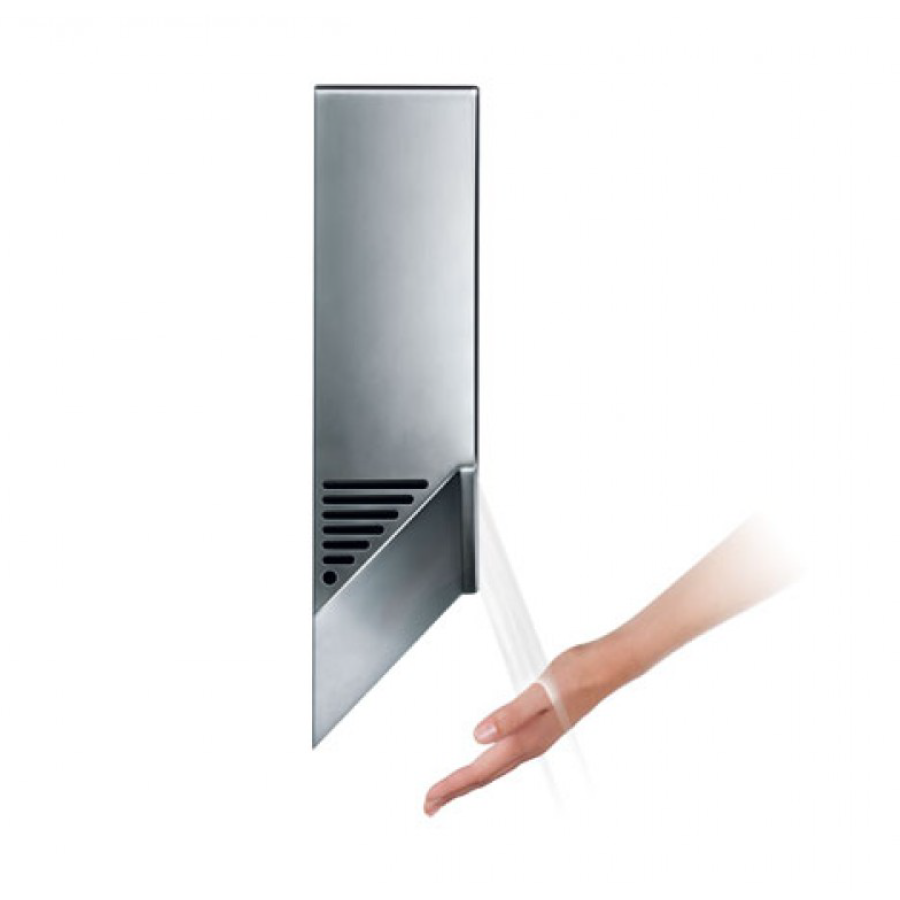 Dyson Airblade V, Automatic Hand Dryer, White (AB12W) - Side View In Use