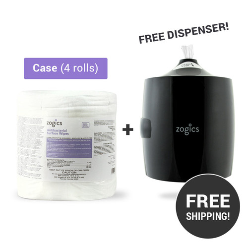 Antibacterial Wipes Free Dispenser Bundle