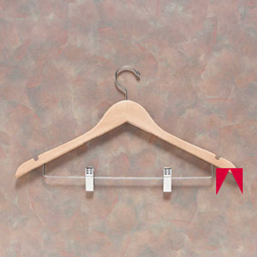 Natural Hanger with Clips (100 per case) (L7K66N-WO)