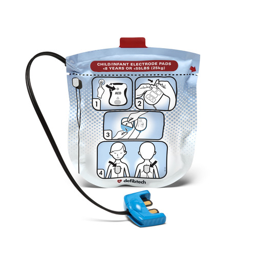 Defibtech DDU-2000 Series Defibrillation Pad Package, Pediatric (1 set)