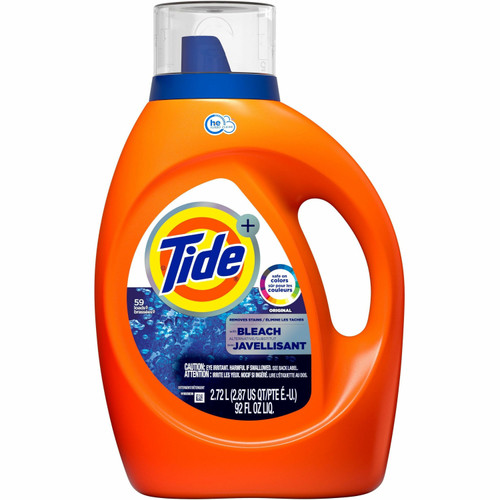 Tide Laundry Detergent Plus Bleach, HE Compatible