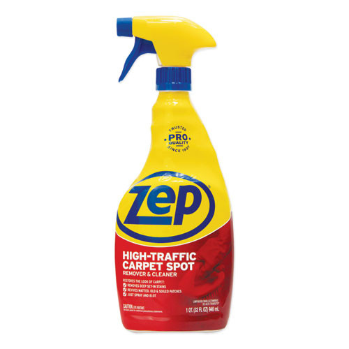 Zep High Traffic Carpet Cleaner, 32 oz Spray Bottle