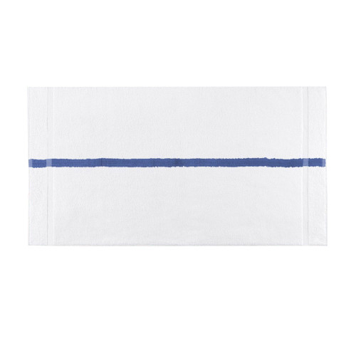 Admiral Collection Towel, 24" x 48", White/Blue Stripes (12/pack) | Monarch