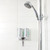AVIVA Double Soap Dispenser, 2 Chambers, Satin Silver, Installation View