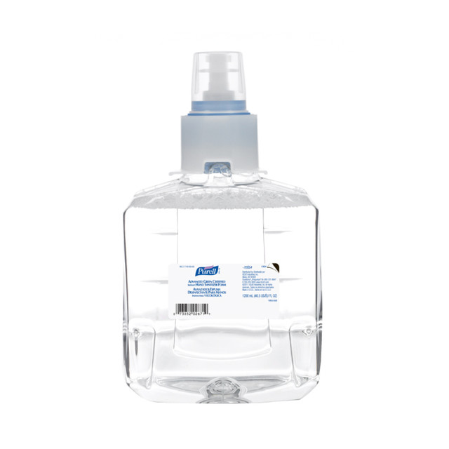 Purell LTX-12 1200 ml Green Certified Alcohol Foam Hand Sanitizer, (2/case)