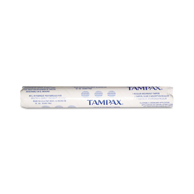 Tampax Tampons, Original, Regular Absorbency, PGC025001 (500/case)
