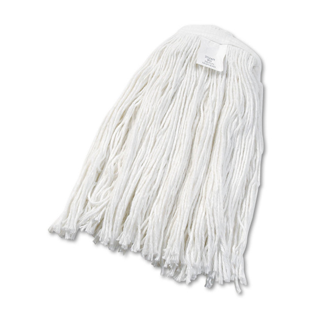 Boardwalk Cut-End Wet Mop Head, Rayon, No. 24, White (12/case)
