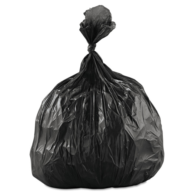 16 Gallon Can Liners, 24" x 32", .35 Mil, Low-Density, Light-Grade, Black, (500/Case) | Boardwalk