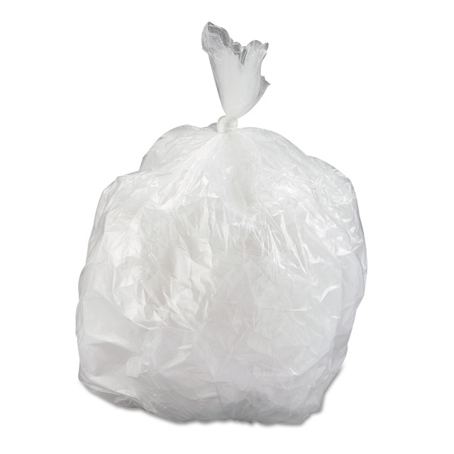 10 Gallon Can Liners, 24" x 24", 5 Mic, High-Density, Light-Grade, Clear, (1000/Case) | Inteplast Group
