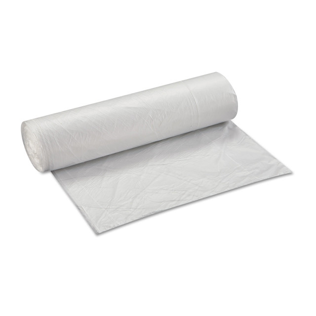 45 Gallon Can Liners, 40" x 46", 12 Mic, High-Density, Heavy-Duty, Clear, (250/Case) | Inteplast Group