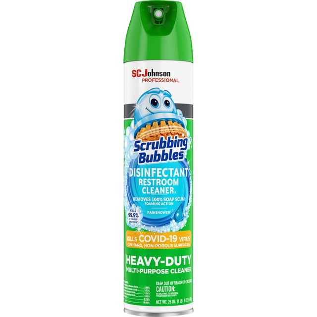 Scrubbing Bubbles Multi Surface Bathroom Cleaner, Rain Shower Scent, 25 Oz Aerosol Can (12 cans/case)