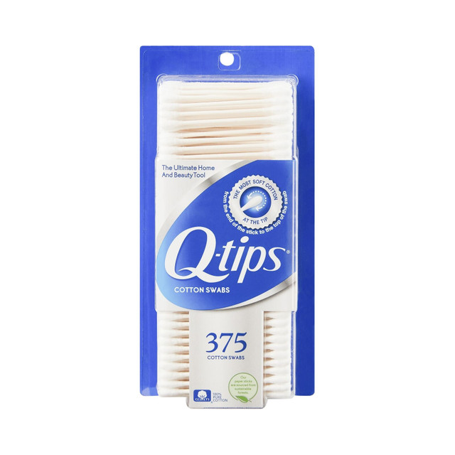 Q-tips Cotton Swabs, 375 ct