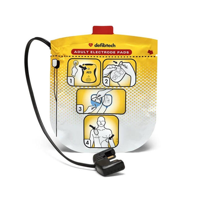 Defibtech DDU-2000 Series Defibrillation Pad Package, Adult (1 set)