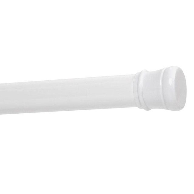 Creative Bath Shower/Closet Tension Rods, Heavy-Duty, White