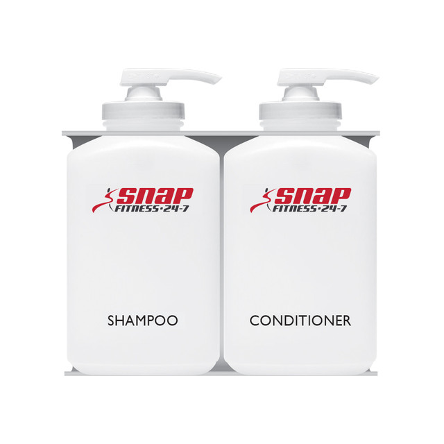 Snap Fitness Bulk Personal Care 2 Chambers Refillable Dispenser
