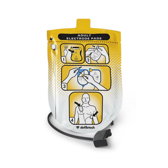 Defibtech DDU-100 Series Defibrillation Pad Package, Adult (1 set)
