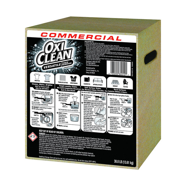 OxiClean Stain Remover Powder, Regular Scent, 30 lb Box