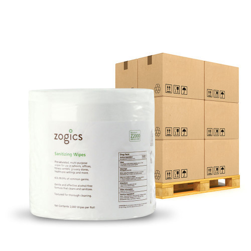 Sanitizing Wipes Pallet (1 Pallet, 36 Cases, 144 Rolls)