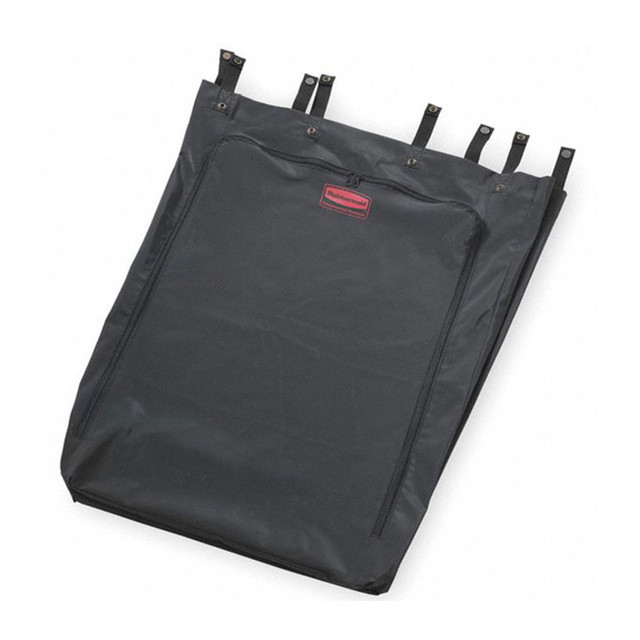 Rubbermaid Commercial Premium Step-On Linen Hamper Bag, 30 Gallon, Nylon, Black
