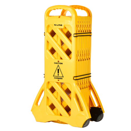 Expandable Mobile Safety Barricade Fence System, 13 Foot | Alpine Industries