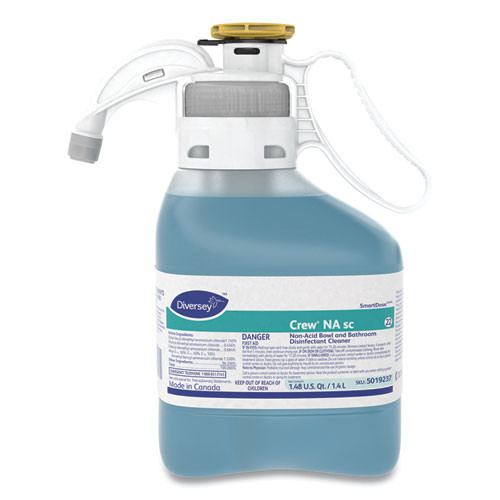 Crew Non-Acid Bowl and Bathroom Disinfectant Cleaner , 47.3  oz Bottle, 2/Pack | Diversey